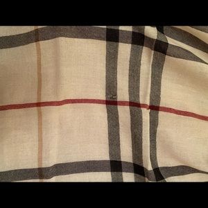 Burberry lightweight wool silk scarf